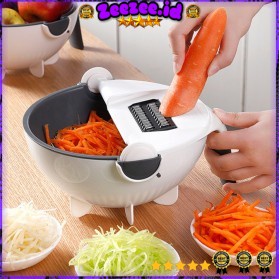 Parutan Alat Parut Pemotong Sayur Buah Serbaguna Mangkok Penampung Vegetable Slicer - PJ493