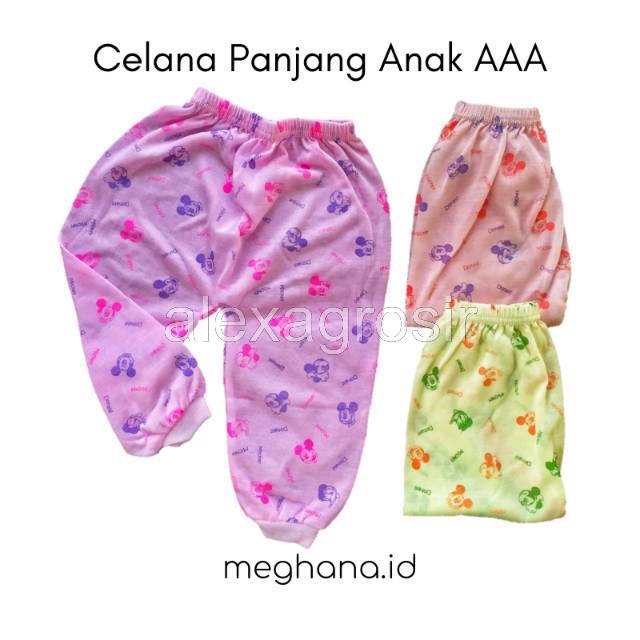 alexagrosir - Celana Panjang bayi Harian 9-12 Bulan Mickey AAA BUKA