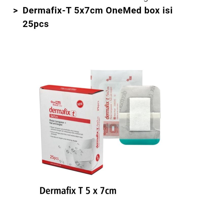 One Med Demafix - Plester Luka Pad Anti Air Transparan