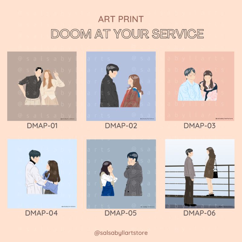 DOOM AT YOUR SERVICE ART PRINT || salsabyllartstore