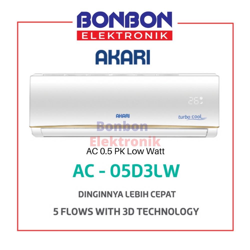 Akari AC 0.5 PK Low Watt AC-05D3LW / 1/2 PK 05D3LWI / AC05D3LWI