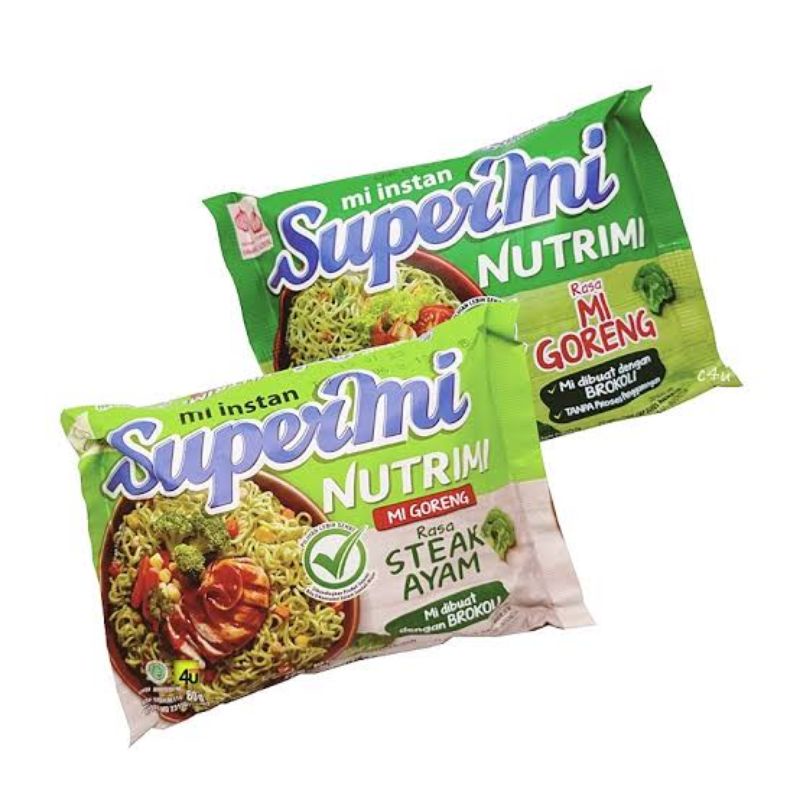 Supermi nutrimi mie goreng steak ayam / nutrimi mie goreng