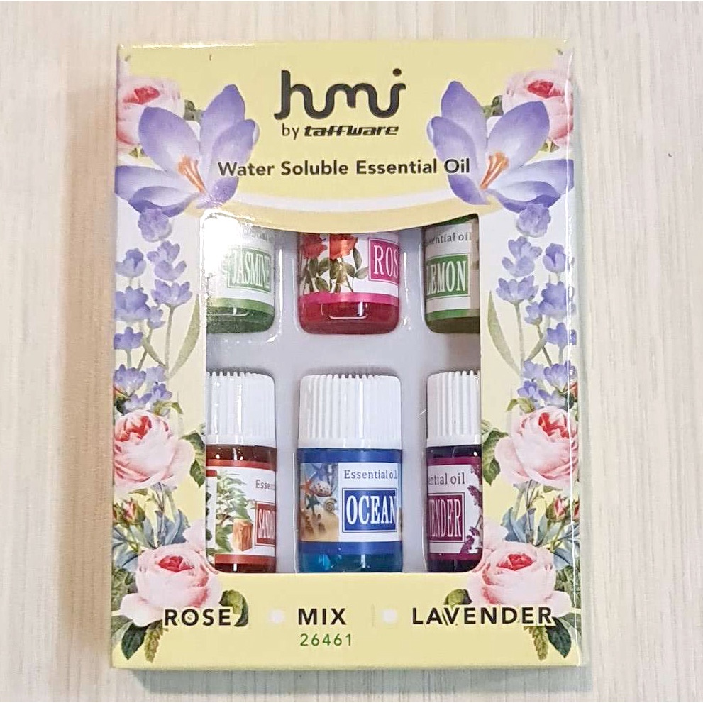 Minyak HUMI Essential Oils Minyak Aromatherapy Diffusers 5ml Mixing 6 PCS Pengharum Alat Pewangi ruangan