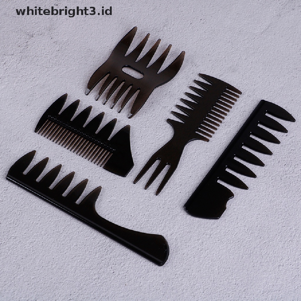 (whitebright3.id) Sisir Rambut Gigi Lebar Klasik Untuk Pria