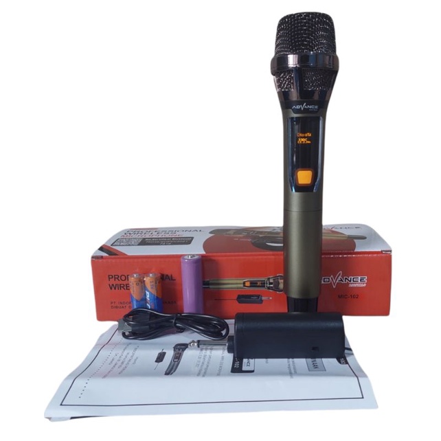 Mic Wireless Advance 102 Microphone Bluetooth Karaoke Bisa Untuk Semua Speaker