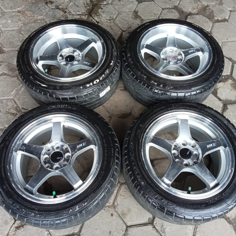 Velg Mobil Bekas Seken Ring 15 Baut 4 SSR R15X7-8,5 8X100-114,3 BAN 195 55 R15