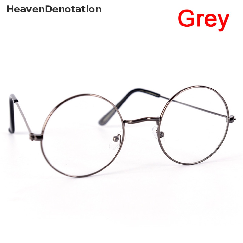 [HeavenDenotation] Vintage Round Glasses Men Women Metal Frame Retro Luxury Eye wear Clear Glasses