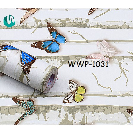Wallpaper Sticker WWP-1031 Wallpaper Kupu Pohon Butterfly
