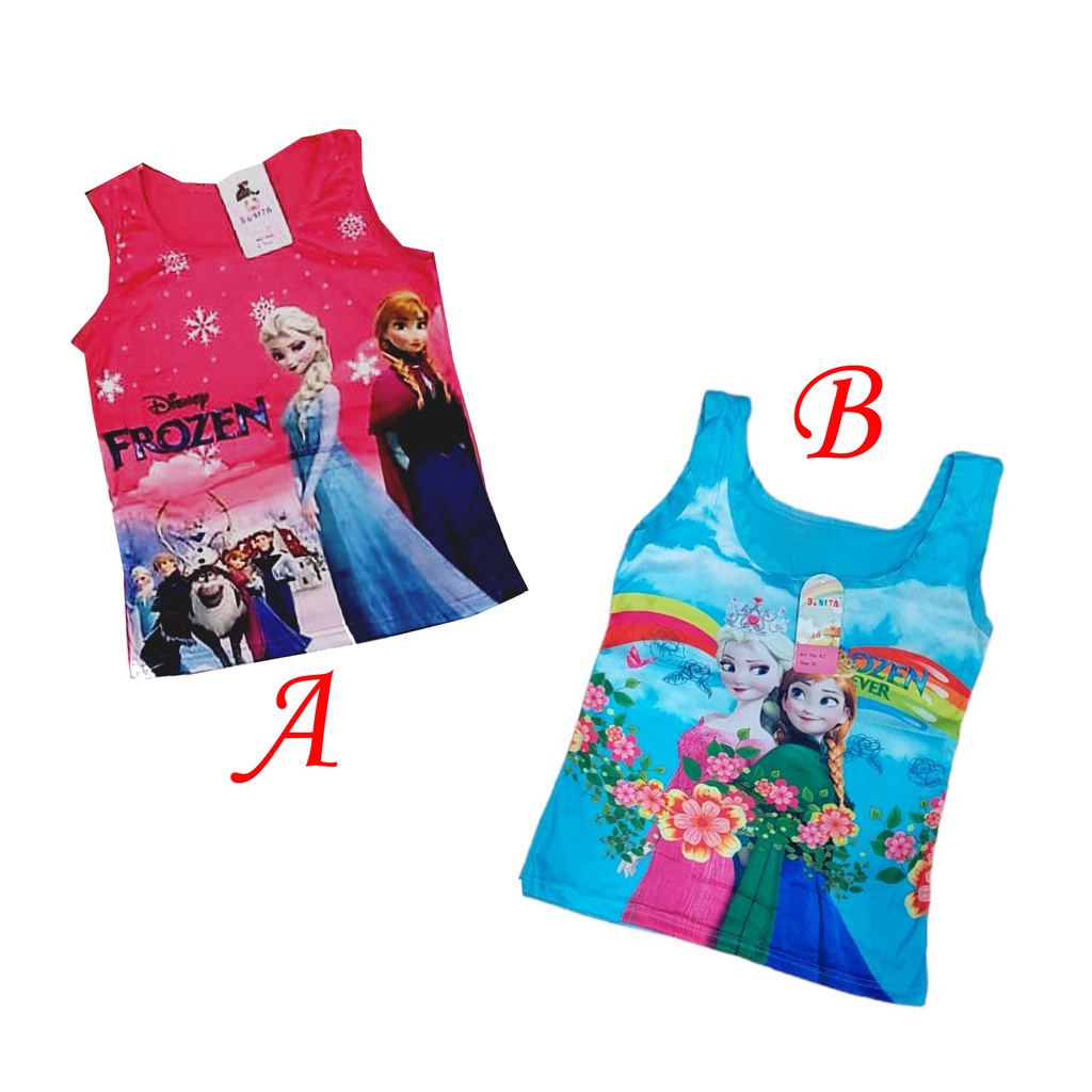 TANKTOP SINGLET ANAK PEREMPUAN MOTIF FZ SIZE M,L,XL.