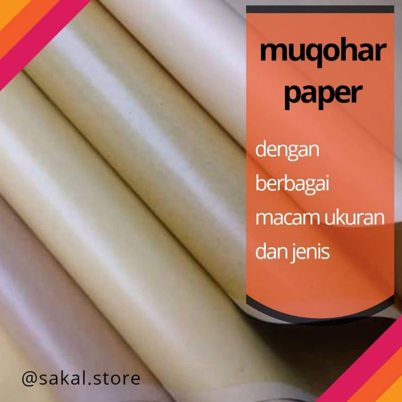 

KERTAS MUQOHAR, sedia juga handam kertas muqohar dan buku kaligrafi