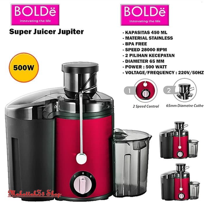 BOLDe Super Juicer Jupiter - Pengejus - Blender Buah/ juicer/ Blender/juicer blender/bolde