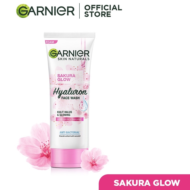 Garnier Sakura Glow Glowing Face Wash Foam / Garnier Sakiura Glow Hyaluron Foam / Garnier Sakura Glow Hyaluron Super Whip / Garnier Sakura White Pinkish Glow Whip Foam / Garnier Pencuci Muka