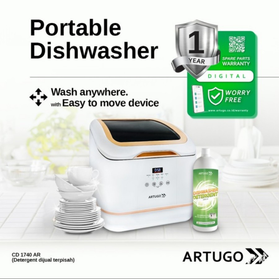 Artugo Diswasher Portable CD 1740 AR Ozone Sterilizer