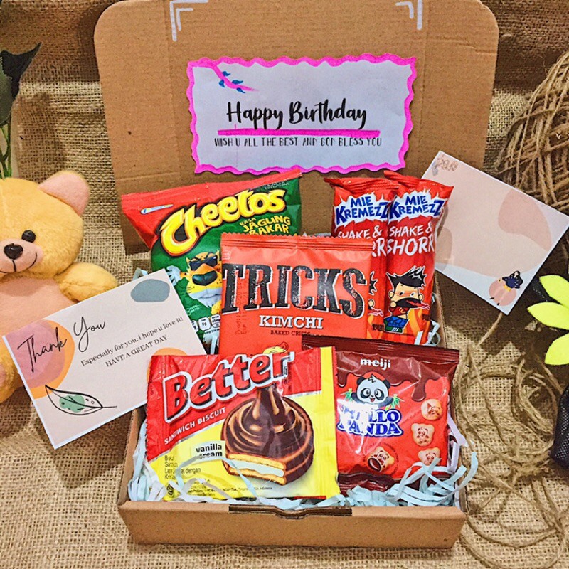 SNACK BOX | Snack box | SNACKBOX MURAH | GIFT BOX | HAMPERS | GIFT BOX MURAH | KADO ULANG TAHUN