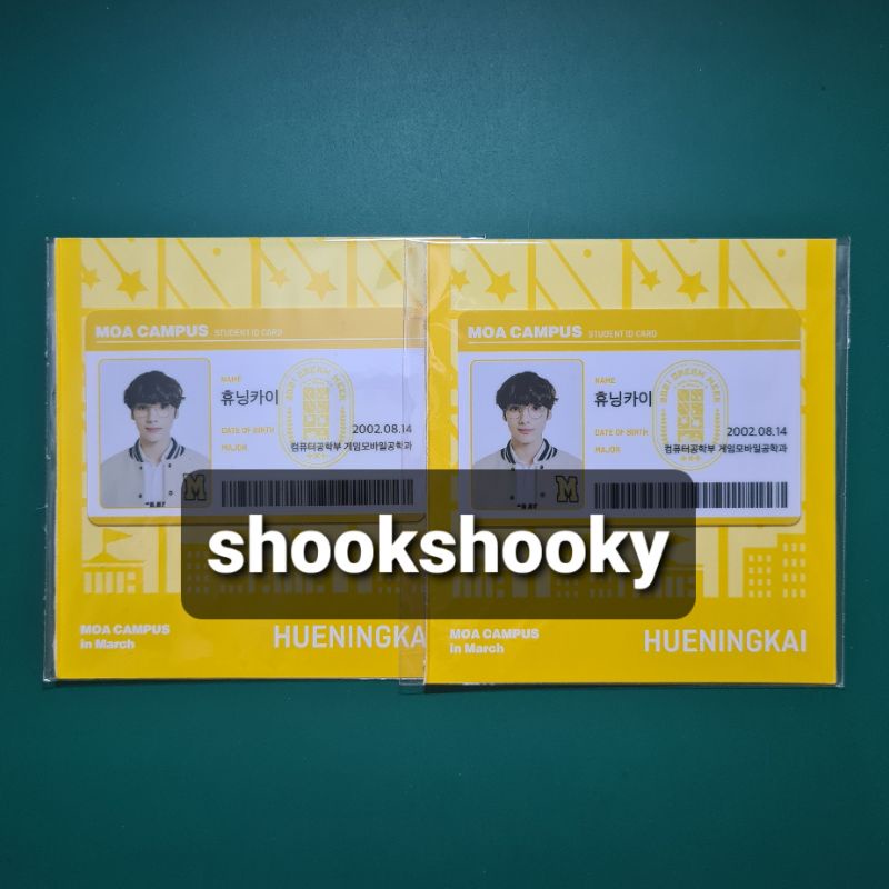 TXT MOA CAMPUS STUDENT ID CARD HUENINGKAI
