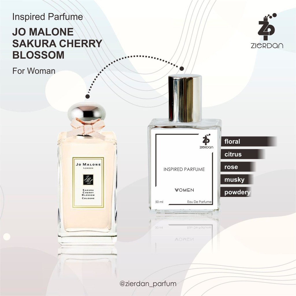 Zierdan Inspired Parfum Jo Malone Sakura Cherry Blossom Parfume Farfum Minyak Wangi Wanita Cewek