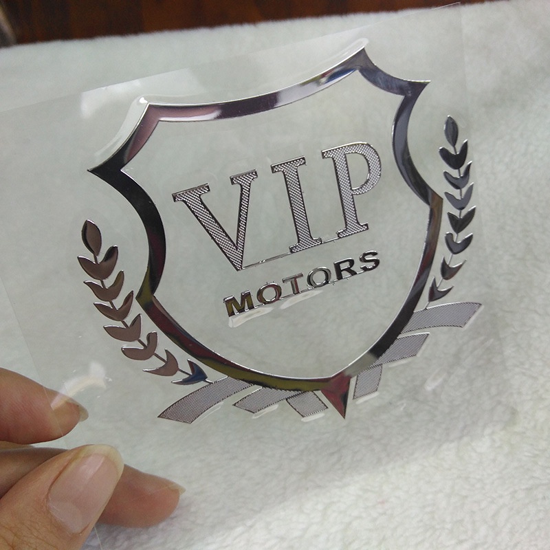 Universal Modifikasi Lencana Khusus Stiker Mobil Label Mobil Aluminium Stiker Label Samping Jendela Wheat Ear Car Sticker Untuk VIP logo Decal Aksesoris Mobil