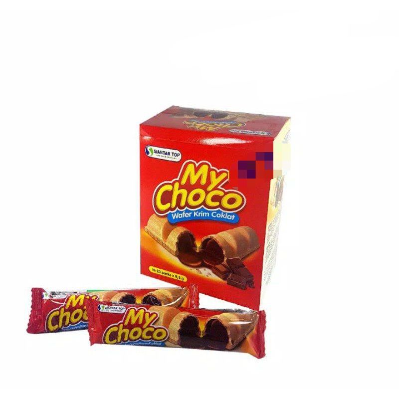 MY CHOCO WAFER KRIM RASA COKLAT 20's SNACK CEMILAN KUE KERING GOODIE BAG ULTAH ANAK HAMPERS LEBARAN
