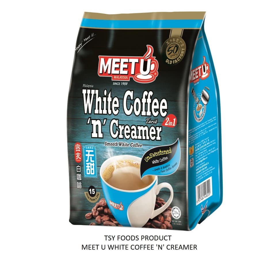 

MEET U WHITE COFFEE 'N' CREAMER ( NO SUGAR ) - kkp2403