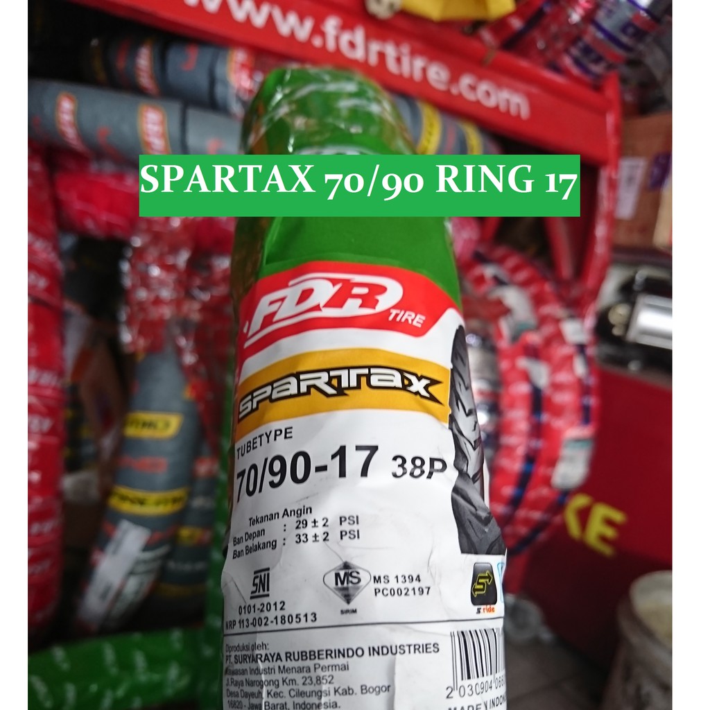 Ban Semi Offroad Trail FDR Spartax 70/90 ring 17 motor bebek supra vega smash blade revo