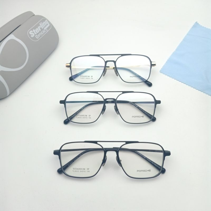 Frame Kacamata Full Titanium Lensa Antiradiasi Blueray/Minus/Normal