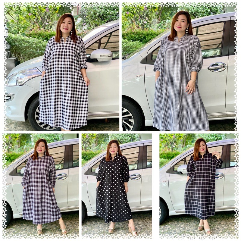 LONG TUNIK SUPER JUMBO LD 140 cm Bahan Premium Mall