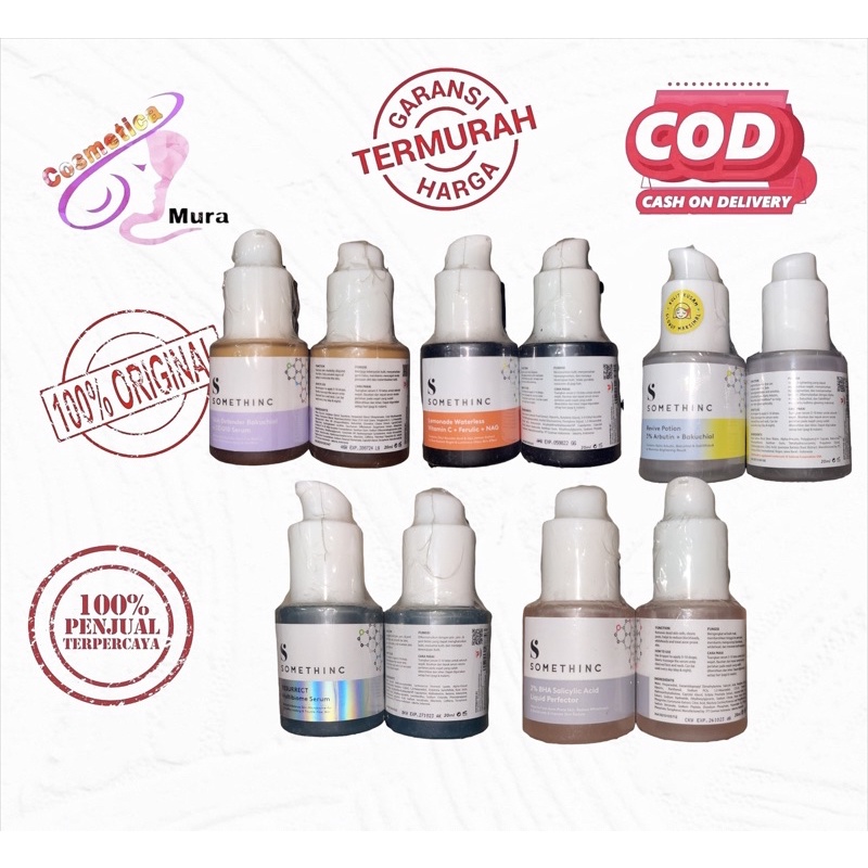 new produk ! somethinc serum terbaru all series - somethinc serum 20 ml || somethinc dark spot serum || somethinc multibiome serum || somethinc revive potion 3 % arbutin + bakuchiol || level 1% encapsuled retinol || dark spot reducer