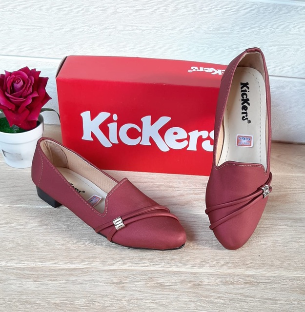 Sepatu Kickers Wanita Flat Shoes hells hak Kode B-35