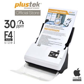 Plustek Scanner SmartOffice PS30D - 30 Lembar/menit (F4/Folio)