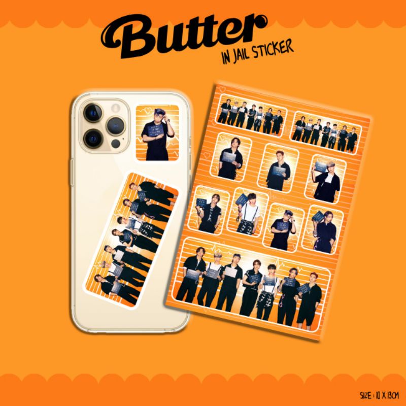 STICKER PERSONAL BTS BUTTER IN JAIL/STICKER HP BTS