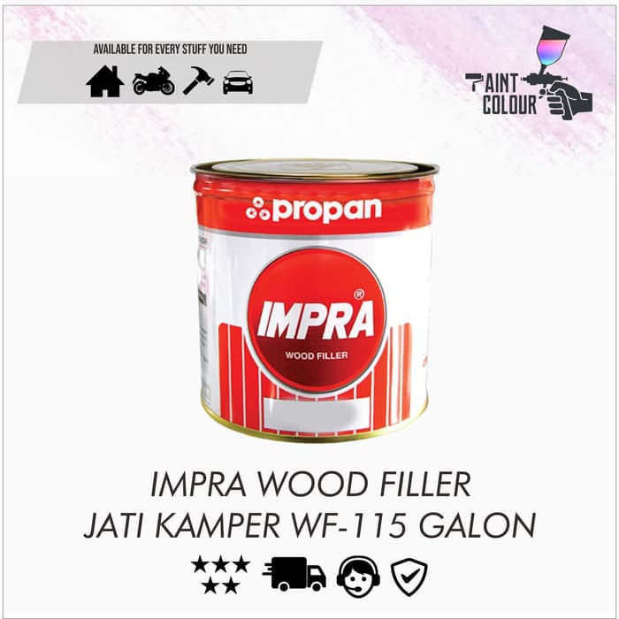 DEMPUL KAYU 5 KG IMPRA WOOD FILLER JATI KAMPER WF-115 GALON