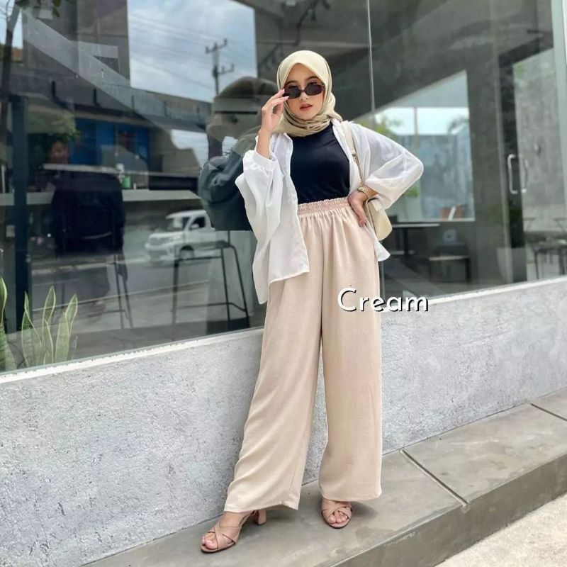 CELANA KULOT CRINKLE WANITA CELANA KULOT CRINKLE AIRFLOW PREMIUM KULOT CRINKLE WANITA JUMBO