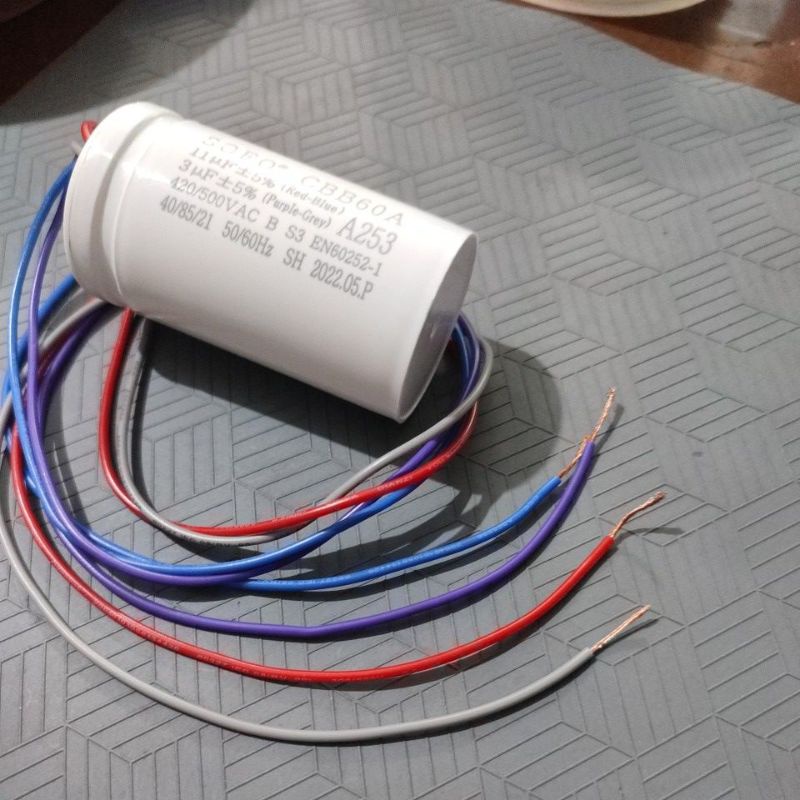 Kapasitor Capacitor Mesin Cuci SHARP ORIGINAL 11uf+3uf