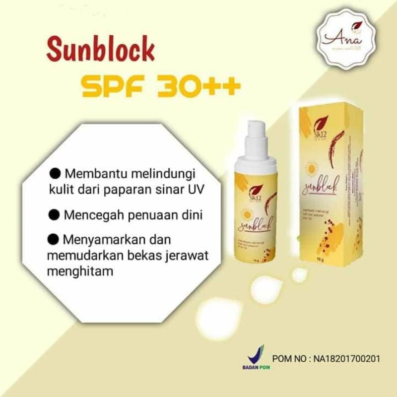 sunblock sr12/sunblock muka/krim anti belang