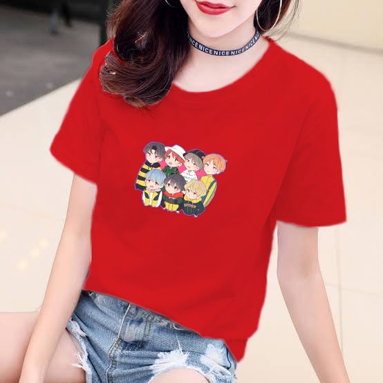 YOURSTYLE1119 -KAOS KARAKTER ANIME BAJU KAOS WANITA DISTRO UNISEX OVERSIZE JUMBO CASUAL KEKINIAN