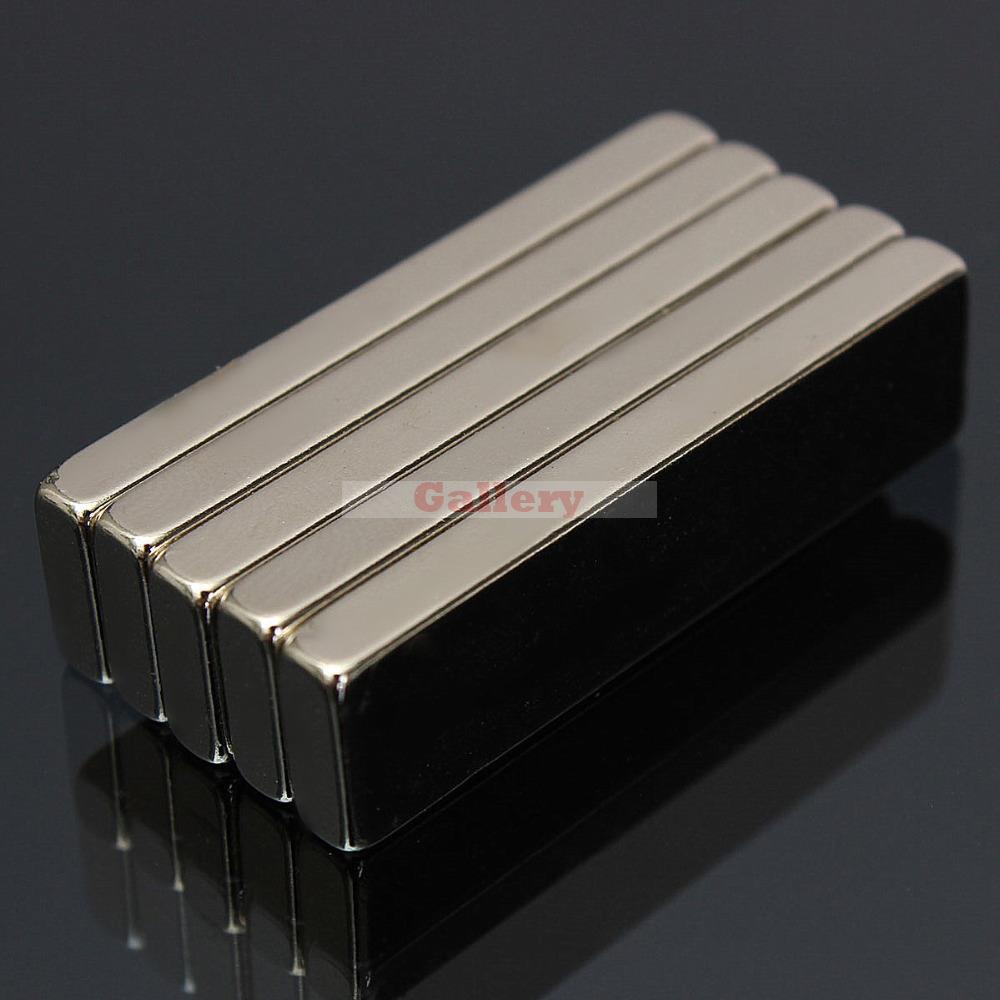 Strong Neodymium Magnet NdFeB Cuboid N35 5 PCS--Taffware