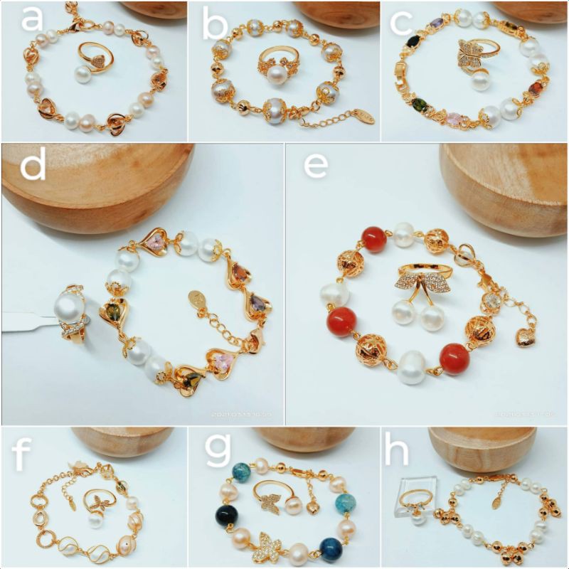 Set mutiara lombok BERSERTIFIKAT|Set mutiara asli lombok|mutiara lombok terbaru|mutiara tawar|kado|P