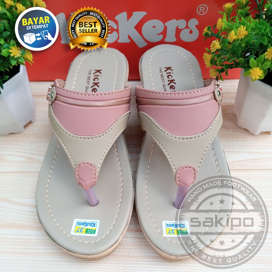 HUJAN PROMO 7.7 !! SANDAL WANITA DEWASA WEDGES JAPIT 2 WARNA TRENDI KEKINIAN NYAMAN DIPAKAI / SAKIPO