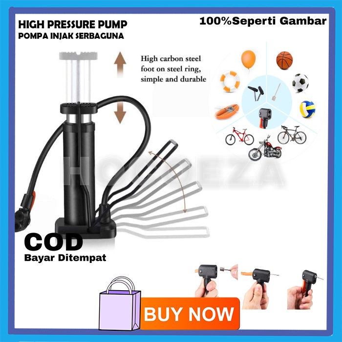 HIGH PRESSURE PUMP POMPA PORTABLE TEKANAN TINGGI PRAKTIS POMPA INJAK MUTIFUNGSI VA312