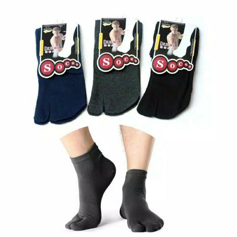 Kaos Kaki Jempol Pria / Koas Kaki 2 jari / Kaos Kaki Pria &amp; Wanita / Kaos Kaki kerja pria