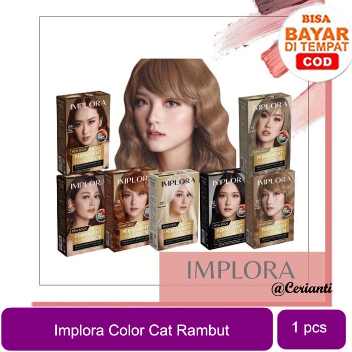 Implora New Permanent Hair Color Cat Rambut Semir Rambut