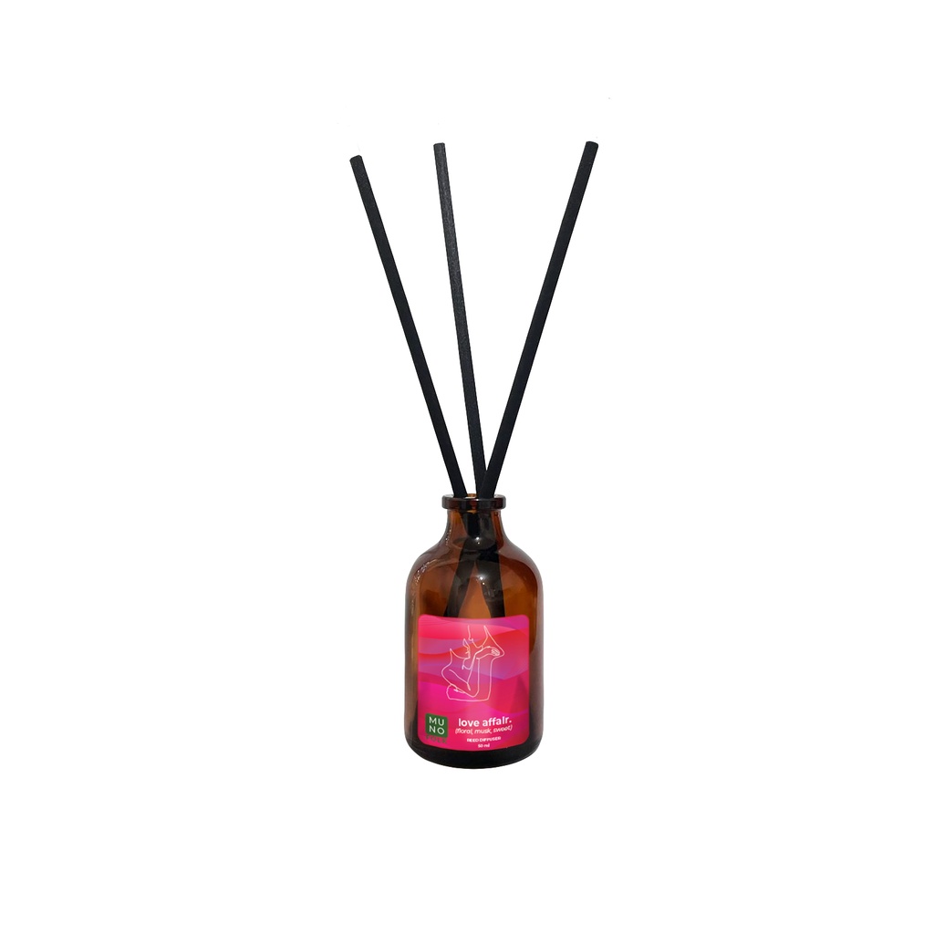 Muno Folk - Reed Diffuser 50ml I Pengharum ruangan aromaterapi-Love Affair
