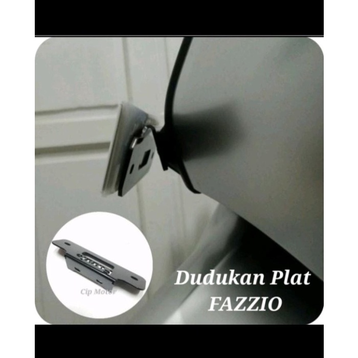 BREKET PLAT NOMOR DEPAN FAZZIO BRACKET PLAT NOPOL FAZZIO DUDUKAN PLAT