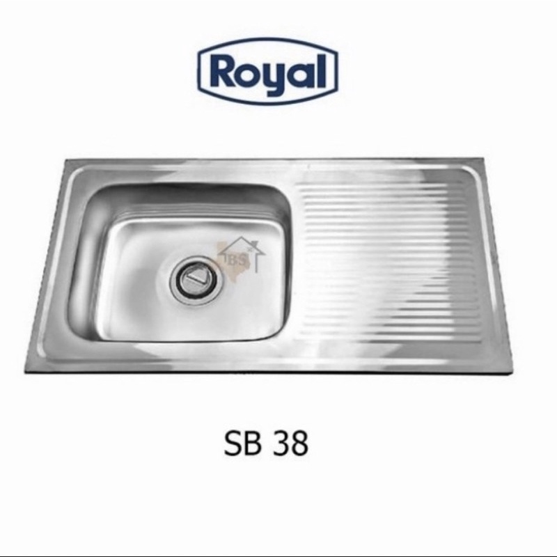 Sink cuci piring Royal SB 38 / Bak cuci piring Royal SB 38