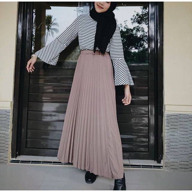 ROK PLISKET MURAH // FLARE ROK WANITA // ROK PANJANG / ROK PLISKET // ROK KERJA // ROK KULIAH