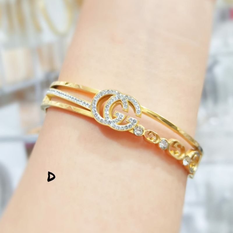 Gelang Bangkok Perhiasan emas Korea Anti karat&amp;Anti Luntur Gold branded