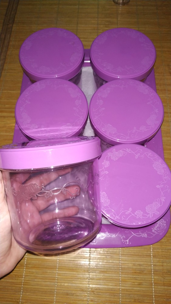 Food Storage Set Of 7 Pcs / Toples Plastik/ Toples Kue/ Toples Kecil