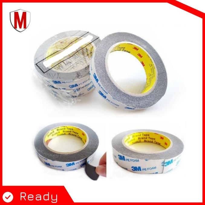 

Double Tape 3M Pe Foam / Perekat / Solasi Busa BB 20mm x 4,5meter Asli