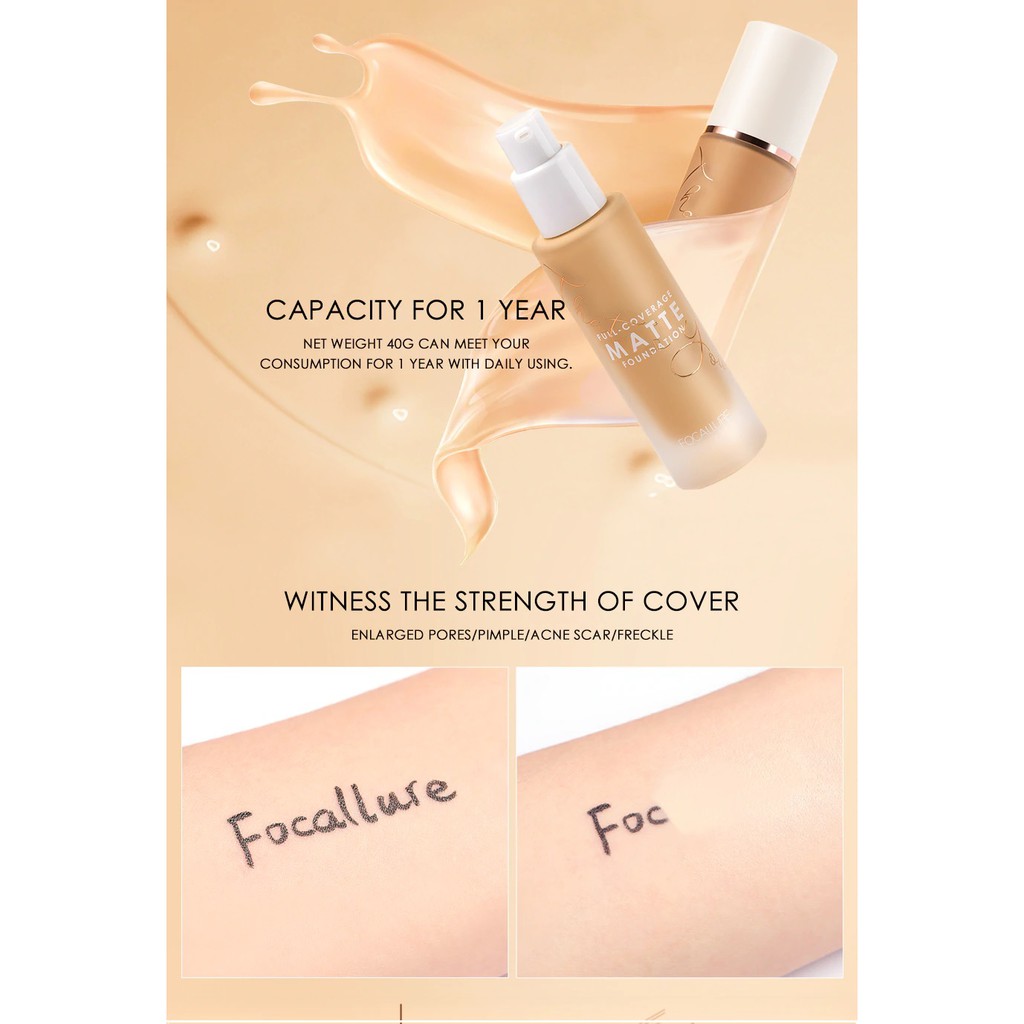 Focallure Covermax Liquid Foundation Matte Foundation Focallure Foundation Cair Focallure Alas Bedak Focallur Fucallure Focalure Foccalure