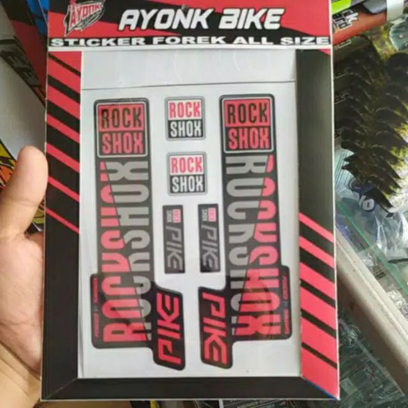 

Stiker decal rockshox piks